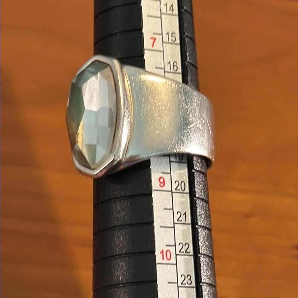 Kendra Scott Silver Leah Mood Ring Size 8 - Picture 4 of 7